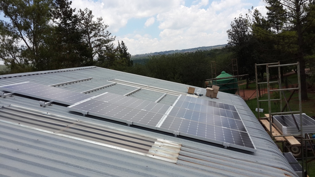 Installation on an IBR roof using Schletter Mounting system