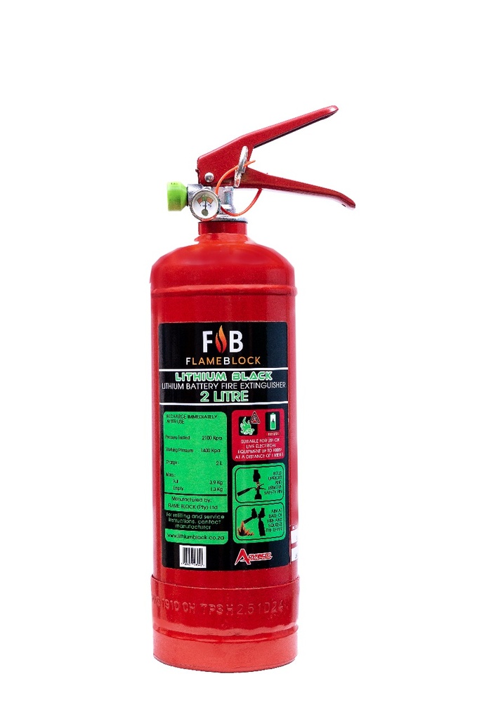 Flameblock Lithium Battery Fire Extinguisher