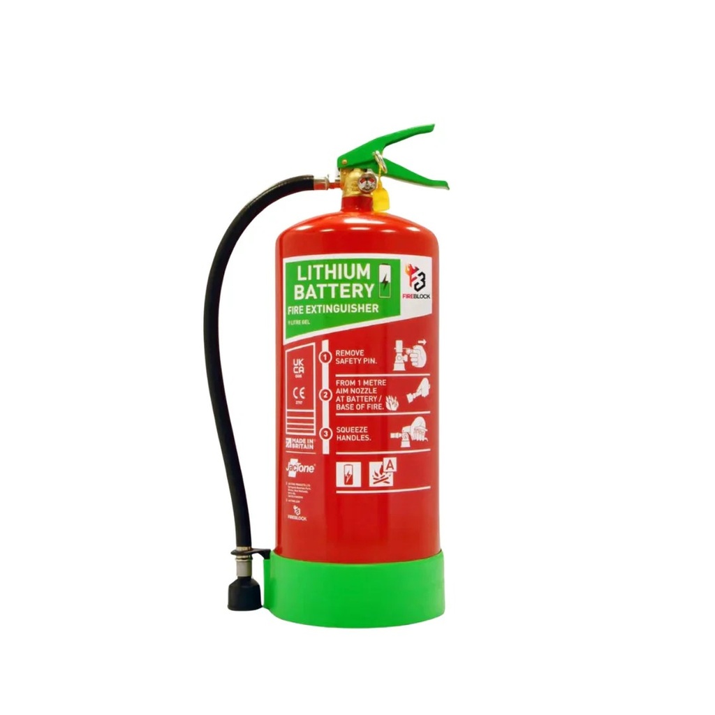 Fireblock 9l Lithium Battery Fire Extinguisher